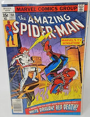 Buy Amazing Spider-man #184 White Dragon 1st Appearance *1978* Newsstand 9.0 • 23.81£