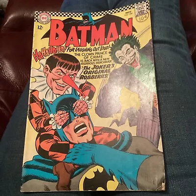 Buy Batman #186 - 1966 - Vintage Silver Age - DC Comics - Joker Cover Robin Superman • 14.99£