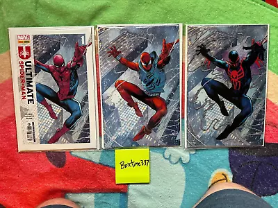 Buy ULTIMATE SPIDER-MAN #1 Exclusive Variant Set SCARLET Checchetto Italy Panini • 379.62£