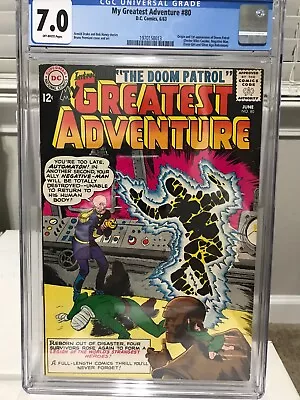 Buy My Greatest Adventure #80 CGC 7.0 DC 1963 1st Doom Patrol! Key Silver! • 1,659.49£