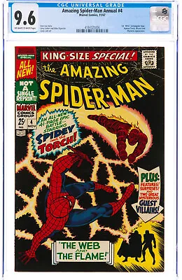 Buy Amazing Spider-man Annual #4 Cgc 9.6 Ow  Cgc #4184325006 • 1,595.04£