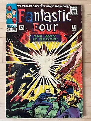 Buy Fantastic Four #53 (Marvel 1966) - GD/VG - 2nd Black Panther • 23.16£