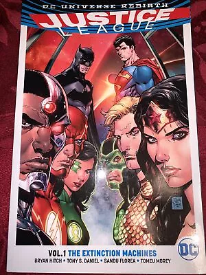Buy Justice League Vol 1 Extinction Machines By B. Hitch (2017, Trade Paperback) • 2.01£