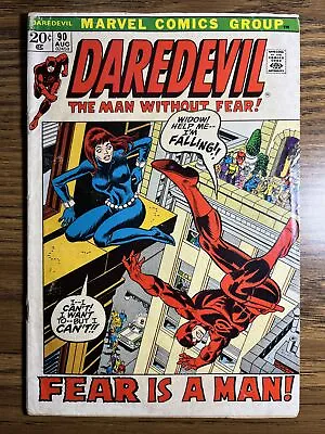 Buy Daredevil ￼90 Origin Of Black Widow Gerry Coway Story Marvel 1972 Vintage L • 19.75£
