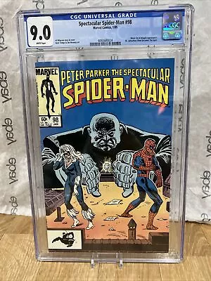 Buy Spectacular Spiderman 98 CGC 9.0 Dr. Johnathan Ohnn 1st The Spot • 71.69£