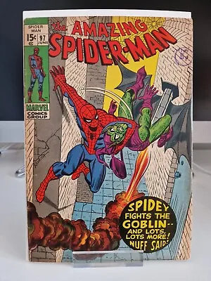 Buy The AMAZING SPIDER-MAN (1971) #97 *Drugs Addiction Plot* John Romita Sr. MCU • 45£