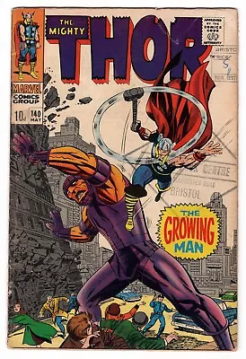 Buy Thor Vol 1 No 140 May 1967 (FN) (6.0) Silver Age Marvel Comics • 24.99£