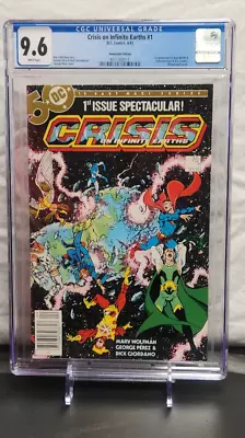 Buy 🔑🔥🔥 DC CRISIS ON INFINITE EARTHS 1 NEWSSTAND!! CGC 9.6 1st Blue Beetle 992011 • 46.82£