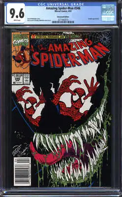 Buy Amazing Spider-man #346 Cgc 9.6 White Pages // Newsstand Venom App Marvel 1991 • 223.87£