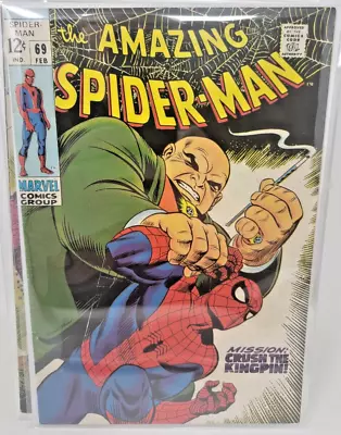 Buy Amazing Spider-man #69 Vanessa Fisk 1st Mention *1969* 6.5* • 78.83£