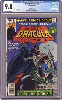 Buy Tomb Of Dracula #70N CGC 9.0 Newsstand 1979 4348324025 • 90.56£