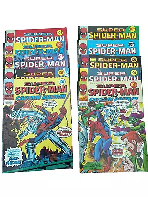 Buy Marvel Comics Super Spiderman & Captain Britain 1977 Bundle 2 # 243 - 253 • 5£