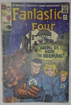 Buy Fantastic Four #45 1st App The Watcher Marvel Comics (1965) • 89.95£