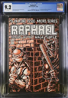 Buy Raphael #1 - Mirage Studios 1985 CGC 9.2 1st Teenage Mutant Ninja Turtles Spin-o • 303.02£