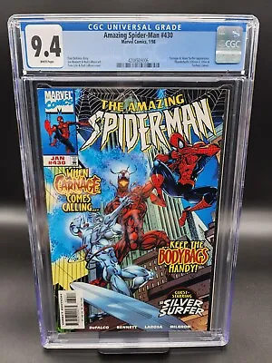 Buy 1998 Marvel Amazing Spider-Man 430 - 1st Cosmic Carnage Silver Surfer - CGC 9.4 • 50.23£