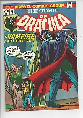 Buy Tomb Of Dracula #17 VF-(7.5) 1974 -🔑 Dracula Bites Blade 🔑- Kane Cover • 59.30£