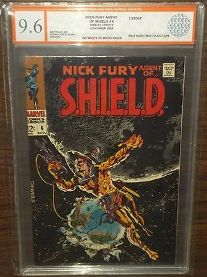 Buy Nick Fury Agent Of Shield #6 Egc (9.6) Off White To White Pages Euro Grader (sa) • 479.99£