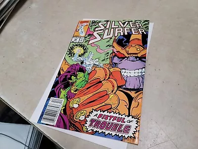Buy Silver Surfer #44 Vintage 1990 Marvel Comics 1st Infinity Gauntlet T6066 • 59.36£