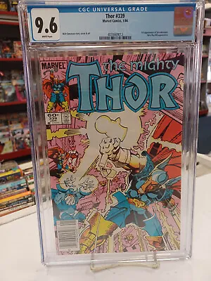 Buy THOR #339 Newsstand (Marvel, 1984) CGC Graded 9.6 ~ Beta Ray Bill ~ WHITE Pages • 39.53£