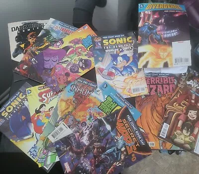 Buy Free Comic Book Day Lot 12 Comics Teen Titans Sonic Avatar Superman Marvel • 7.99£