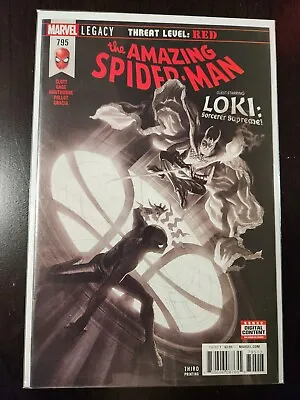 Buy Amazing Spider-Man #795  Alex Ross Black & White 3rd Printing Variant Cover 2018 • 4.79£