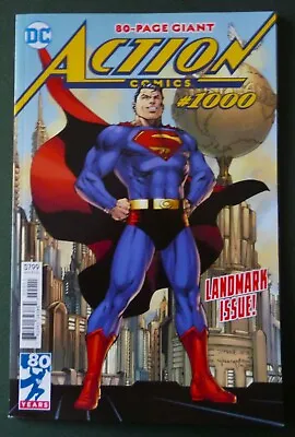 Buy ACTION COMICS # 1000 80-PAGE GIANT 1st PRINT SUPERMAN RARE DC COMIC 2018 NEW • 4.25£