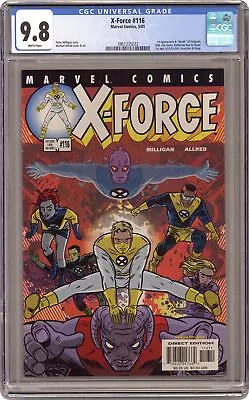 Buy X-Force #116B Allred No Code Variant CGC 9.8 2001 3961235022 • 241.14£