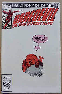 Buy Daredevil #187, Great Frank Miller Artwork & Script, High Grade Vf. • 10£