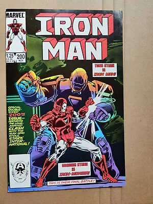 Buy Iron Man #200 VF Direct 1st Iron Monger Death Of Obadiah Stane Marvel 1985 • 4.75£