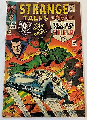 Buy 1966 Marvel STRANGE TALES #144~Doctor Strange,Nick Fury ~ Cover Detached • 7.85£