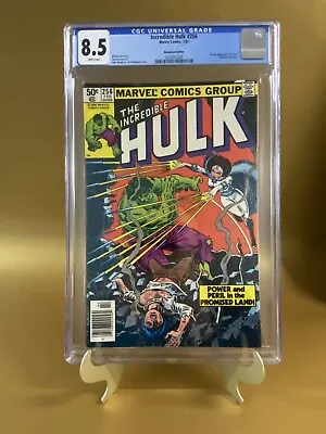 Buy Incredible Hulk #256 CGC 8.5 WP 1st App Sabra Marvel 1981 Newly Graded KEY 🔑 • 106.73£