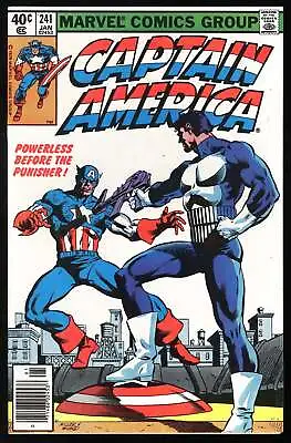 Buy Captain America #241 Marvel 1979 (VF-) 1st Cap VS Punisher! NEWSSTAND! L@@K! • 43.97£