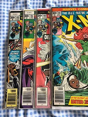 Buy Uncanny X-Men 101,103,104,105 (1976) Origin And 1st App Of Phoenix, Cents • 479.99£