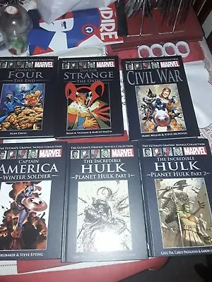 Buy 6 Marvel Ultimate Graphic Novels Planet Hulk Civil War Cr Strange Fantastic Four • 30£