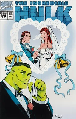 Buy Incredible Hulk (1962) # 418 Die-Cut (7.0-FVF) 1st Talos, Rick Jones Wedding ... • 12.60£