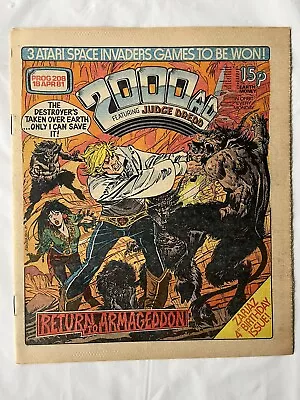 Buy 2000AD PROG 208, 18/04/1981. VGC. Back Cover Poster Intact. • 0.99£