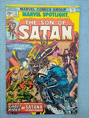 Buy Vintage Marvel Spotlight On The Son Of Satan No. 22 June 1975 Comic Book • 11.85£