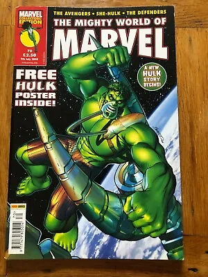 Buy Mighty World Of Marvel Vol.3 # 70 - 9th July 2008 - Poster Included- UK Printing • 2.99£