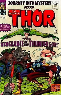 Buy Marvel- Journey Into Mystery #115 (1965) Thor & Loki. Jack Kirby • 150.13£