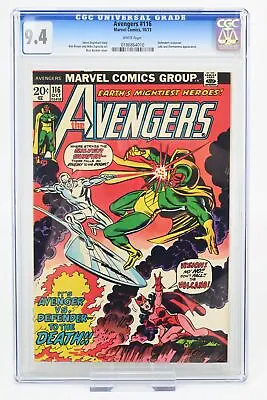 Buy Avenger #116 - CGC 9.4 / 1973 • 228.10£