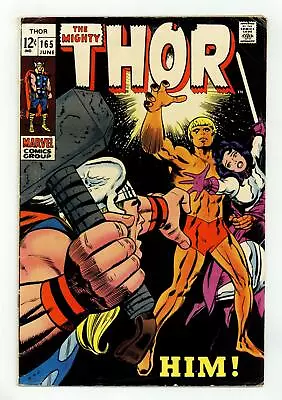Buy Thor #165 VG- 3.5 1969 1st Full App. Adam Warlock • 146.26£
