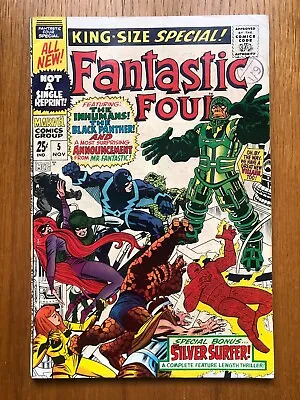 Buy MARVEL COMICS FANTASTIC FOUR ANNUAL #5 1st Appearance Psycho-Man + Silver Surfer • 42£
