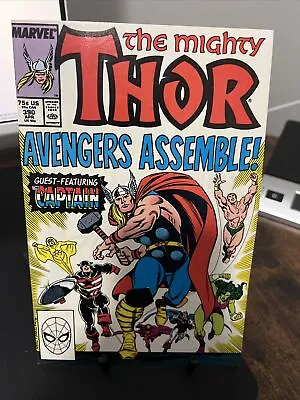 Buy Mighty Thor #390 - 1st Captain America Lifts Thor's Hammer Marvel 1988 Comics NM • 31.66£