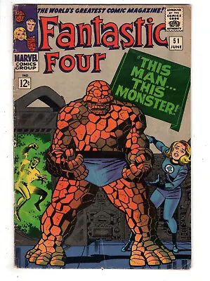 Buy Fantastic Four #51 (1966) - Grade 5.0 - 1st Appearance Of Negative Zone! • 95.94£