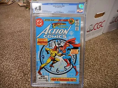 Buy Action Comics 526 Cgc 9.8 DC 1981 WHITE Pgs NM MINT Superman Neutron Air Wave • 79.05£