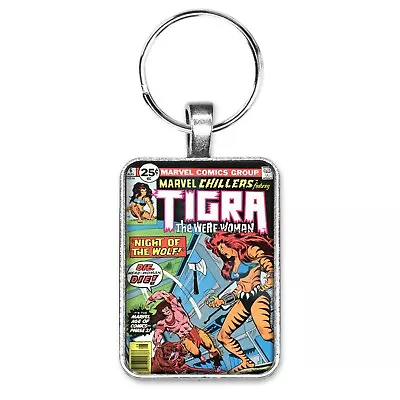Buy Marvel Chillers Featuring Tigra The Were-Woman #6 Cover Key Ring Or Necklace • 10.32£
