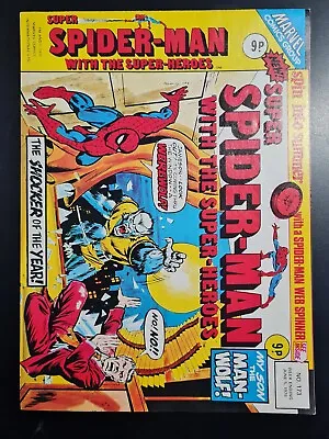 Buy Super Spider-man With The Super-heroes #173 Marvel Uk Weekly 1976 X-men • 4.95£