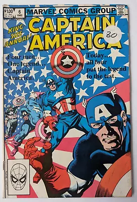 Buy Captain America Annual #6, 1982, Marvel Comic • 3.50£