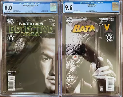 Buy Detective Comics #818 & Batman #653 CGC 9.6/8.0 MIRRORED TWO-FACE SET  2006 • 63.95£