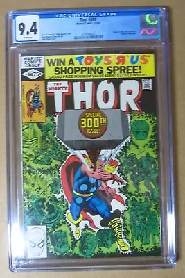 Buy THOR #300 CGC 9.4...Origin Of  ODIN & The DESTROYER...Asgard Is Destroyed • 116.76£